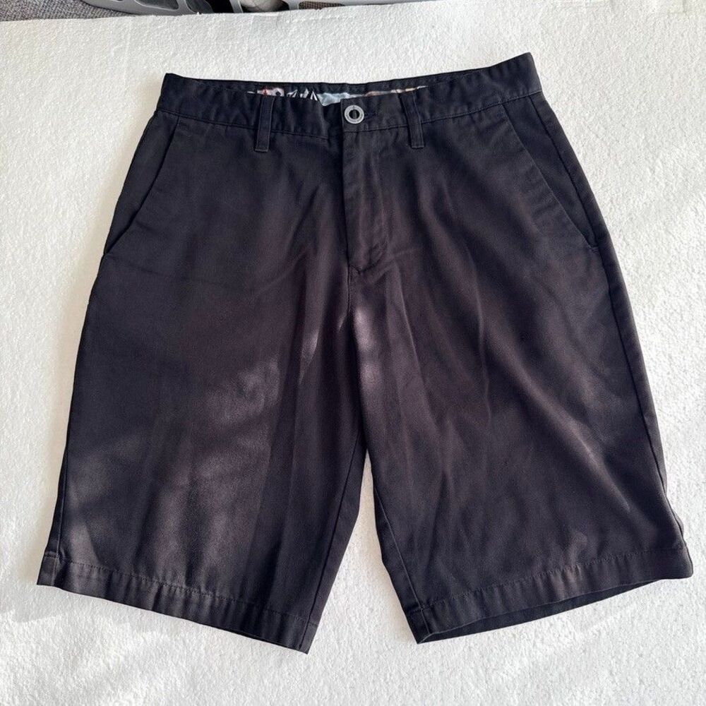 Volcom Frickin Chino Shorts Men's Size 30 Black Style A0949BT Skater Surfer